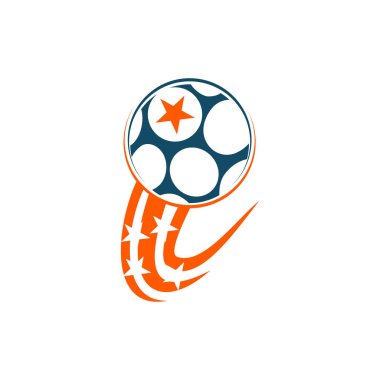 Futbol Futbol Rozeti Logo Tasarım Şablonları Spor Vektör 