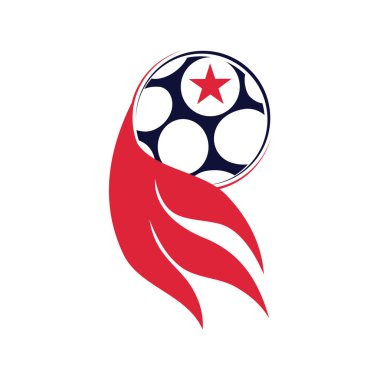 Futbol Futbol Rozeti Logo Tasarım Şablonları Spor Vektör 