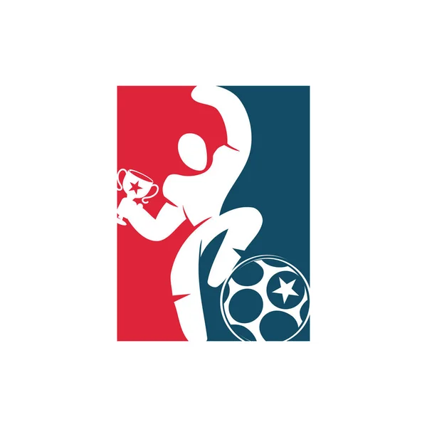 Fútbol Insignia de fútbol Logo Plantillas Deporte Vector — Archivo Imágenes Vectoriales