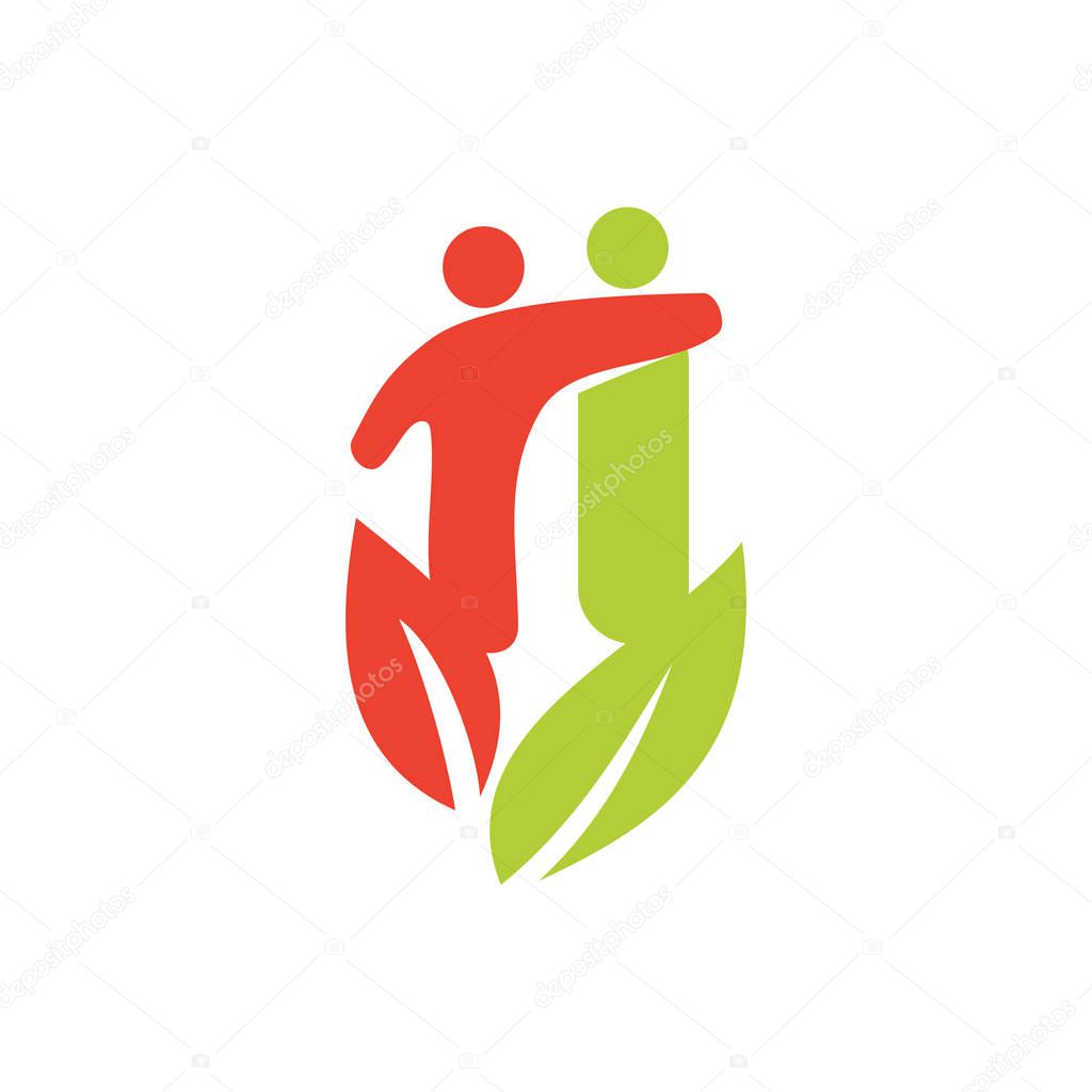 Commitment Teamwork Together Business Logo Illustration Vector