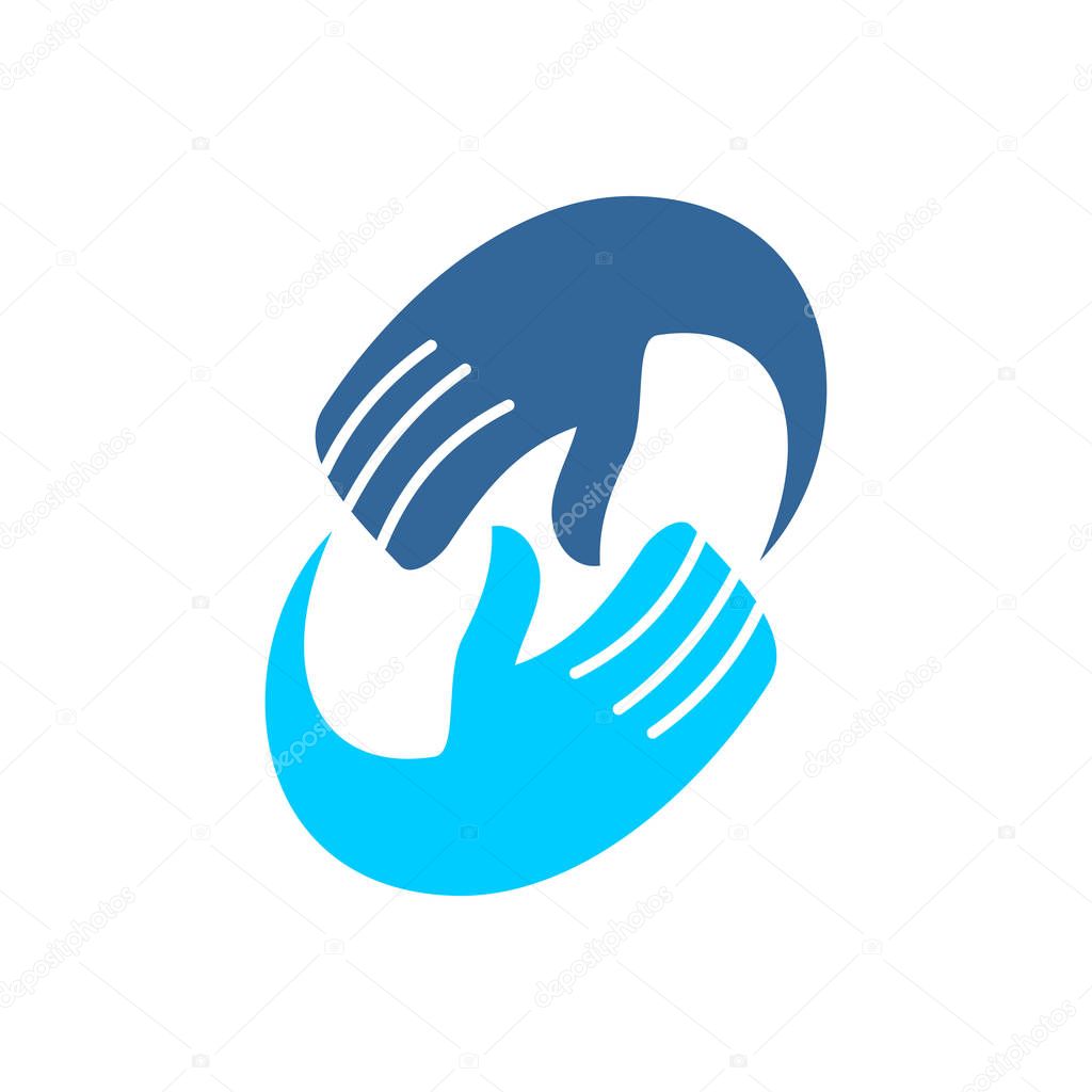 Commitment Teamwork Together Business Logo Illustration Vector