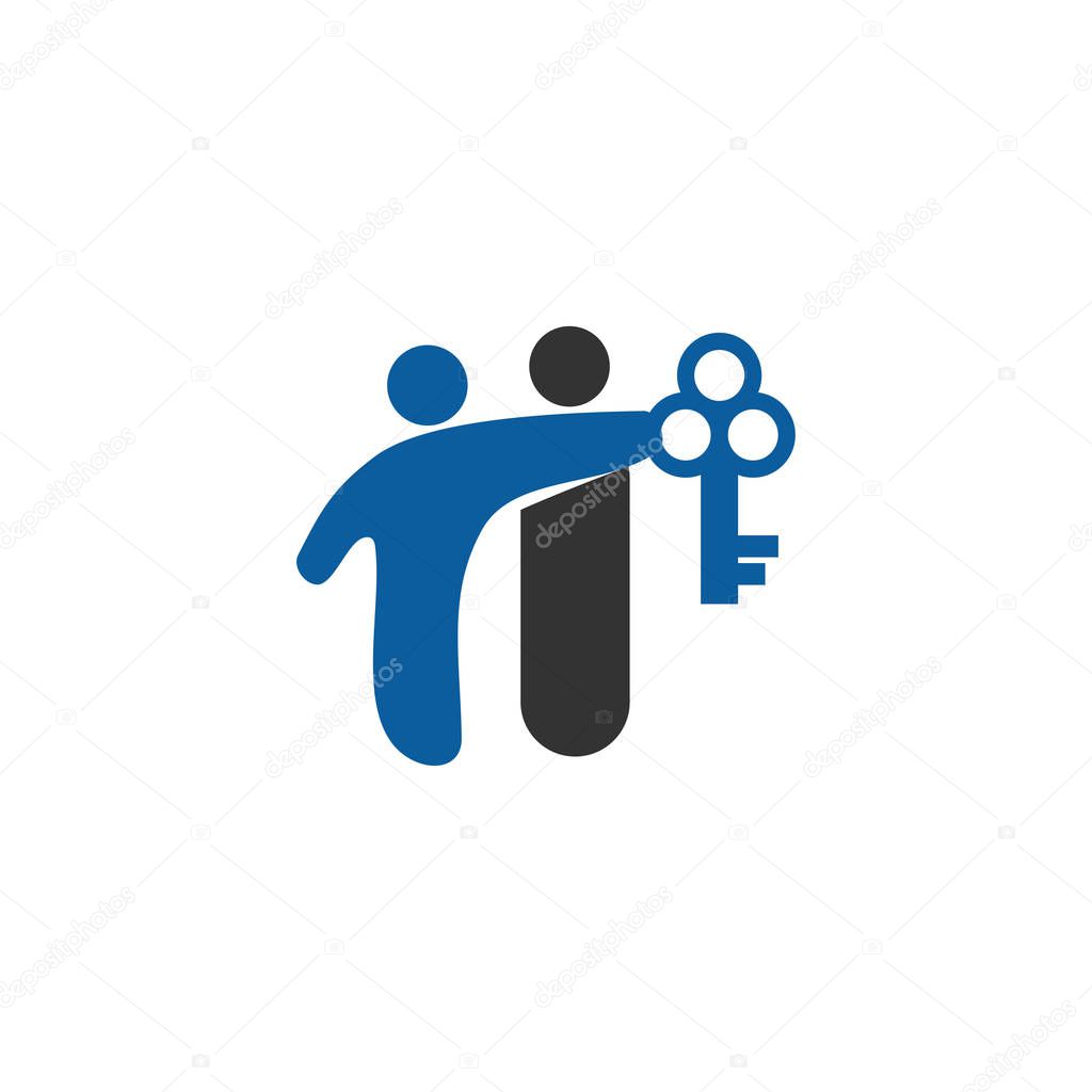Commitment Teamwork Together Business Logo Illustration Vector