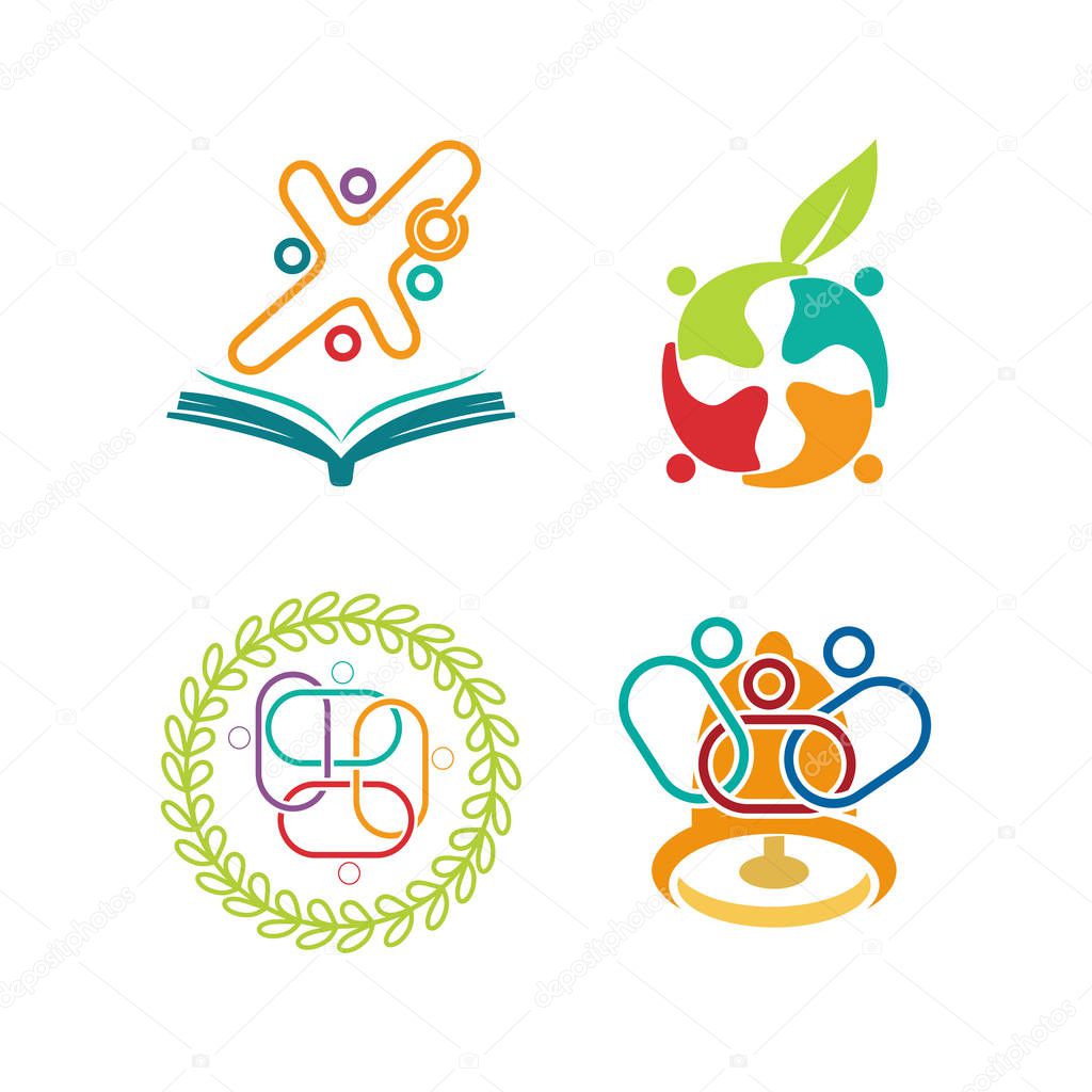 Commitment Teamwork Together Business Logo Illustration Vector