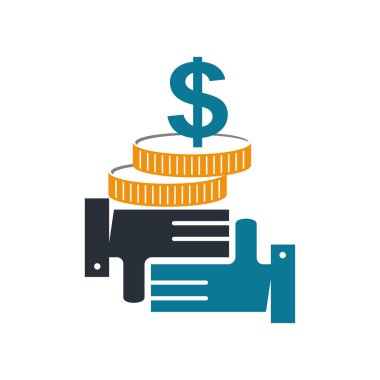 Taahhüt Teamwork Birlikte İş Logo İllüstrasyon Vektör