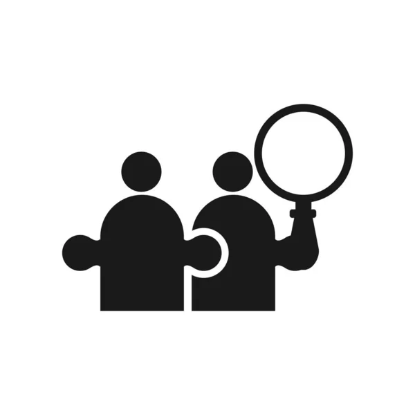 Δέσμευση ομαδική εργασία μαζί επιχειρηματική μαύρη εικόνα λογότυπο ve — Διανυσματικό Αρχείο