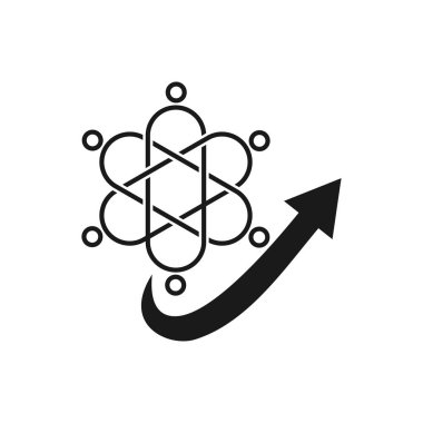 Taahhüt Teamwork Birlikte İş Siyah Logo İllüstrasyon Ve