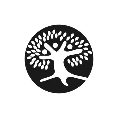 Taahhüt Teamwork Birlikte İş Siyah Logo İllüstrasyon Ve