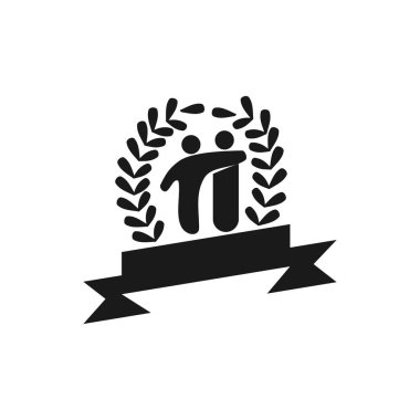 Taahhüt Teamwork Birlikte İş Siyah Logo İllüstrasyon Ve