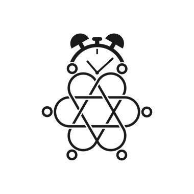 Taahhüt Teamwork Birlikte İş Siyah Logo İllüstrasyon Ve