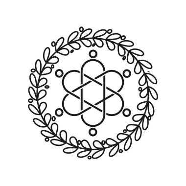 Taahhüt Teamwork Birlikte İş Siyah Logo İllüstrasyon Ve