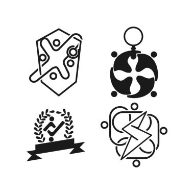 cıvata şerit Taahhüt Teamwork Birlikte Siyah Logo büyütmek 