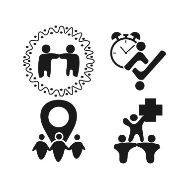 zaman konumu sağlık Taahhüt Teamwork Birlikte Siyah Logo 