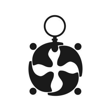 Topluluk Bağlılık Teamwork Birlikte Siyah Logo büyüt 