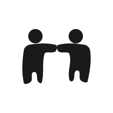 insanlar Taahhüt Teamwork Birlikte Siyah Logo 