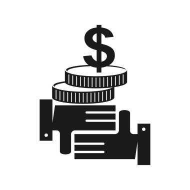 Yığın Para Taahhüt Teamwork Birlikte Siyah Logo 