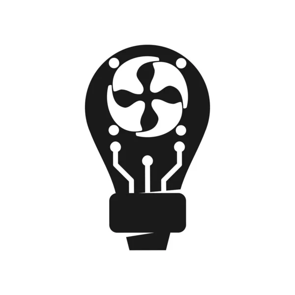 Ampoule Engagement Travail d'équipe Ensemble Logo Noir — Image vectorielle