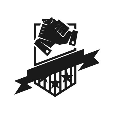 kalkan kurdele boş Taahhüt Teamwork Birlikte Siyah Logo