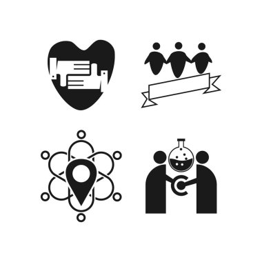 Laboratuvar Aşk Yeri Taahhüt Teamwork Birlikte Siyah Logo