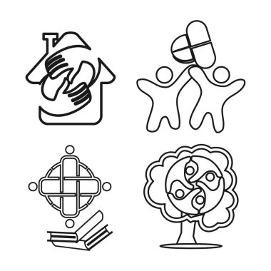 ev uyuşturucu kitap ağacı Taahhüt Teamwork Birlikte Anahat Logo 