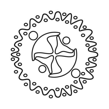 Amblem Taahhüdü Takım Çalışması Birlikte Anahat Logosu 