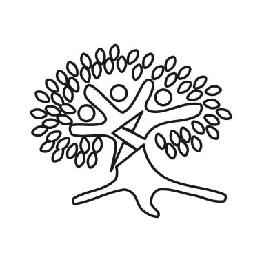 Tree Bolt Commitment Teamwork Birlikte Anahat Logosu  