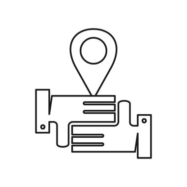 pin konumu Bağlılık Takım Çalışması Birlikte Anahat Logosu