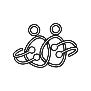 teknoloji insanlar Taahhüt Teamwork Birlikte Anahat Logo