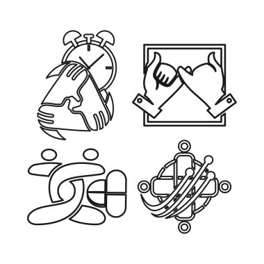 zaman ilaç elektrik Taahhüt Teamwork Birlikte Anahat Logo