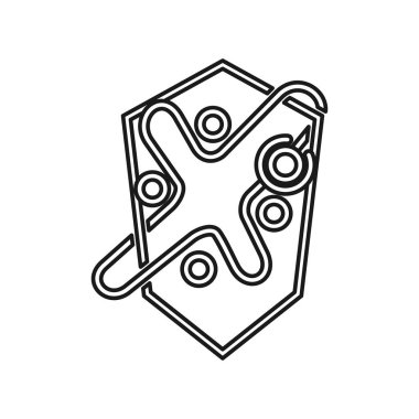 kalkan Taahhüt Teamwork Birlikte Anahat Logo vektör