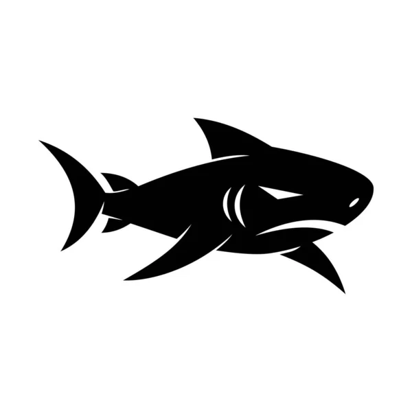 Diseño del logotipo de Shark Mascota vector plantilla moderna aislada — Archivo Imágenes Vectoriales