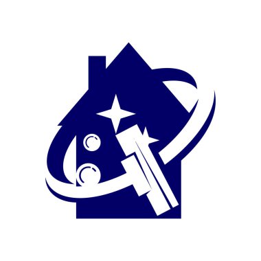 Temizlik Hizmetleri Silecek Bakımı İş logosu tasarımı Şablonu Vektörü