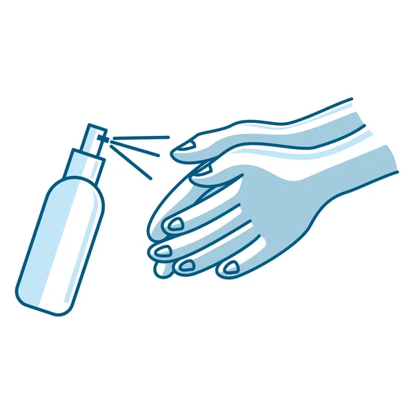 Lavar Mão Ilustração Sanitizer Líquido Sabão Vetor Ícone — Vetor de Stock