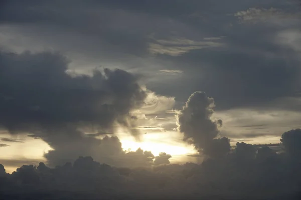 Бушующие Облака Закате Темные Облака — стоковое фото