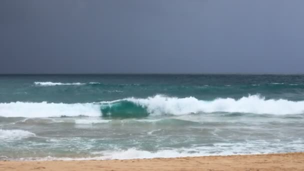 Seascape Előtt Vihar Indiai Óceánra Srí Lanka Parton — Stock videók