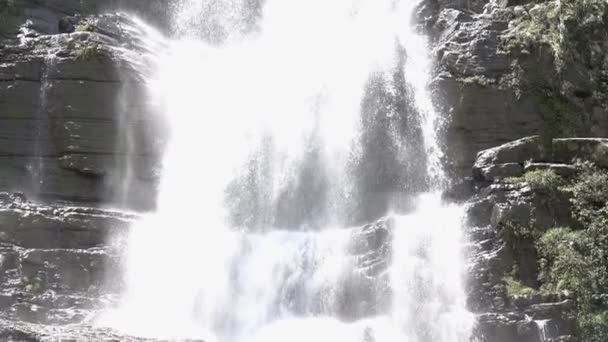 Bella Cascata Ramboda Nello Sri Lanka Centrale Rallentatore Girato Una — Video Stock