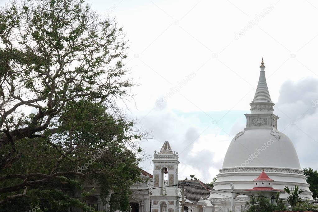 Rankoth Viharaya Temple in Panadura, Sri Lanka. Place of Worship