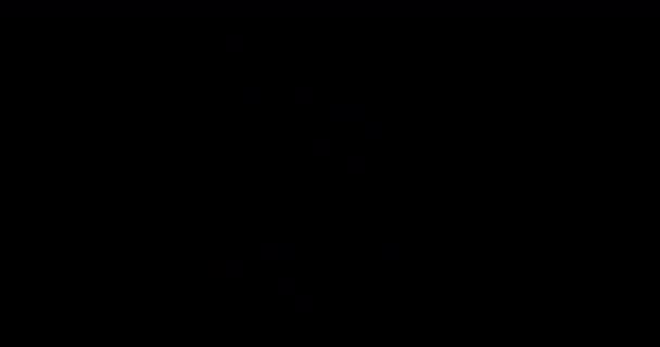 Adım Şimşek Gök Gürültüsü Elektrik Karikatürü Elementleri Animasyonu Yıldırımsal Şimşek — Stok video