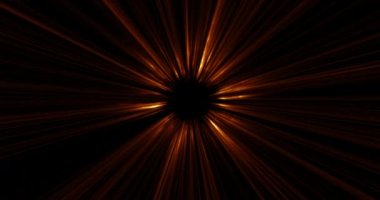 Hiperuzay Warp Hızı Zoom Sarı Turuncu Canlandırma. Hiperuzay Warp Hızı Zoom Sarı Turuncu Neon parlak ışınları ışık hızında hiper sıçrama, soyut yaratıcı kozmik arkaplan. 2d Animasyon Çizgi Film Ateşi 4k Öfkeli Alevler Büyük Patlama.