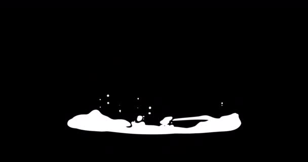 Powolna Woda Splash Ręcznie Rysowane Motion Grafika Animacja Kreskówek Krok — Wideo stockowe