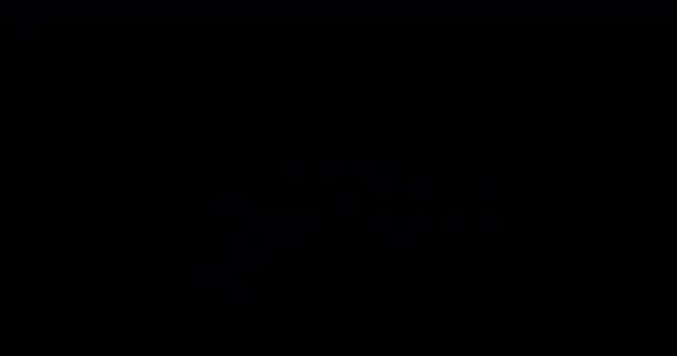 Мультфильм Анимация Шаг Разрешение Каналом Альфа Простота Использовании Drop Mov — стоковое видео
