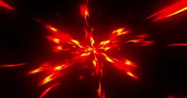 30 Saniye Kırmızı Hiperuzay 3 Adım Çizgi Film Animasyonu. Hareketli neon ışınlar kırmızı hiper uzay hiper sıçrama ışık hızı, soyut yaratıcı kozmik arkaplan. 30 Saniyelik Animasyon Çizgi Filmi Ateş 4k Öfkeli Alevler Büyük Patlama.