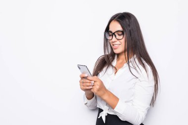 Çekici işkadını akıllı telefon kullanma