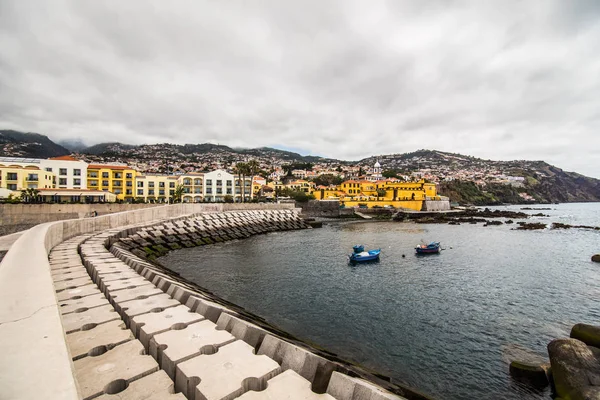 Julio 2018 Funchal Portugal Paisaje Urbano Calle Funchal Con Calle —  Fotos de Stock