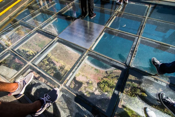 Madeira Portugal Juli 2018 Skywalk Cabo Girao Madeira Visa Ner — Stockfoto