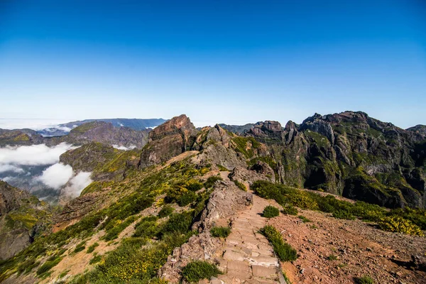 Herzen Von Madeira Der Nähe Von Pico Arieiro Bergige Landschaft — Stockfoto