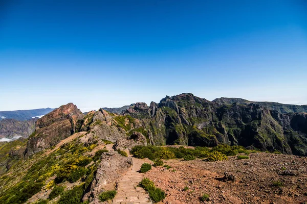 Herzen Von Madeira Der Nähe Von Pico Arieiro Bergige Landschaft — Stockfoto