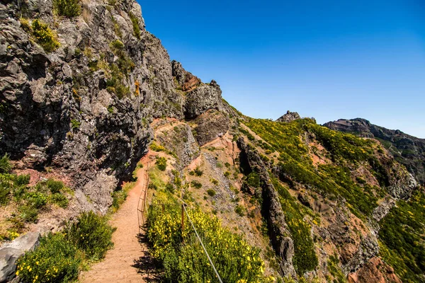 Landschaft Von Trek Pico Arieiro Bis Pico Ruivo Insel Madeira — Stockfoto