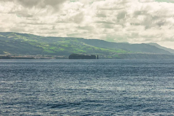 Blick Vom Ozean Auf Die Insel São Miguel Der Portugiesischen — Stockfoto