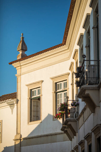 View on architecture on old town in Faro, Algarve, Portugal