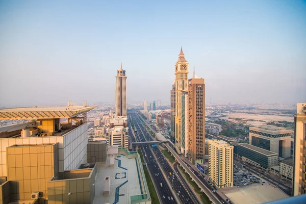 Dubai Uae October 2018 Aerial View Downtown Dubai Sunny Day — Stock Photo, Image